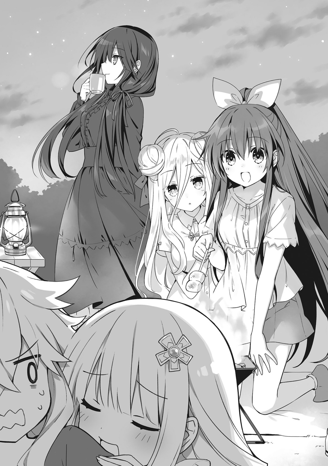 date_a_live hoshimiya_mukuro izayoi_miku kyouno_natsumi monochrome tokisaki_kurumi tsunako yatogami_tenka