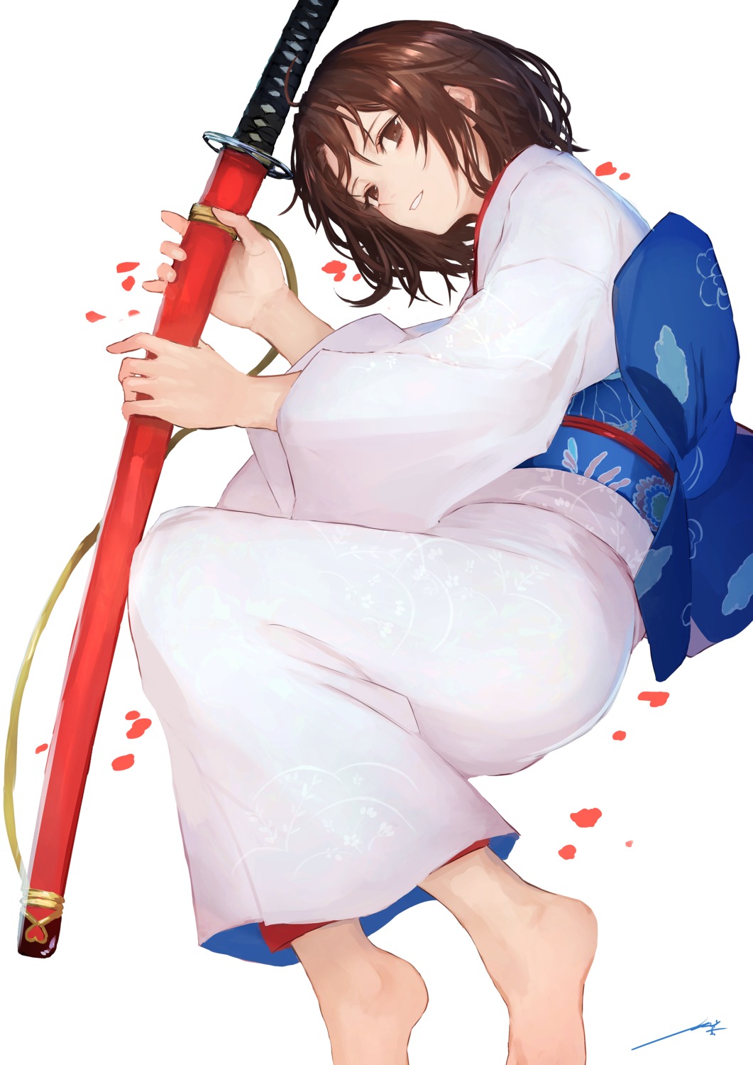 kara_no_kyoukai kouzuki_kei ryougi_shiki sword yukata