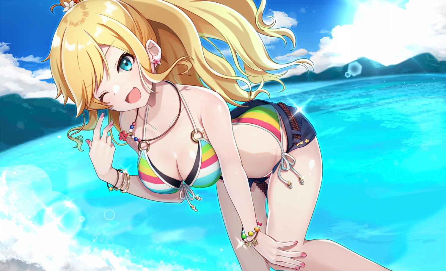 bikini cleavage obybuss ootsuki_yui swimsuits the_idolm@ster the_idolm@ster_cinderella_girls