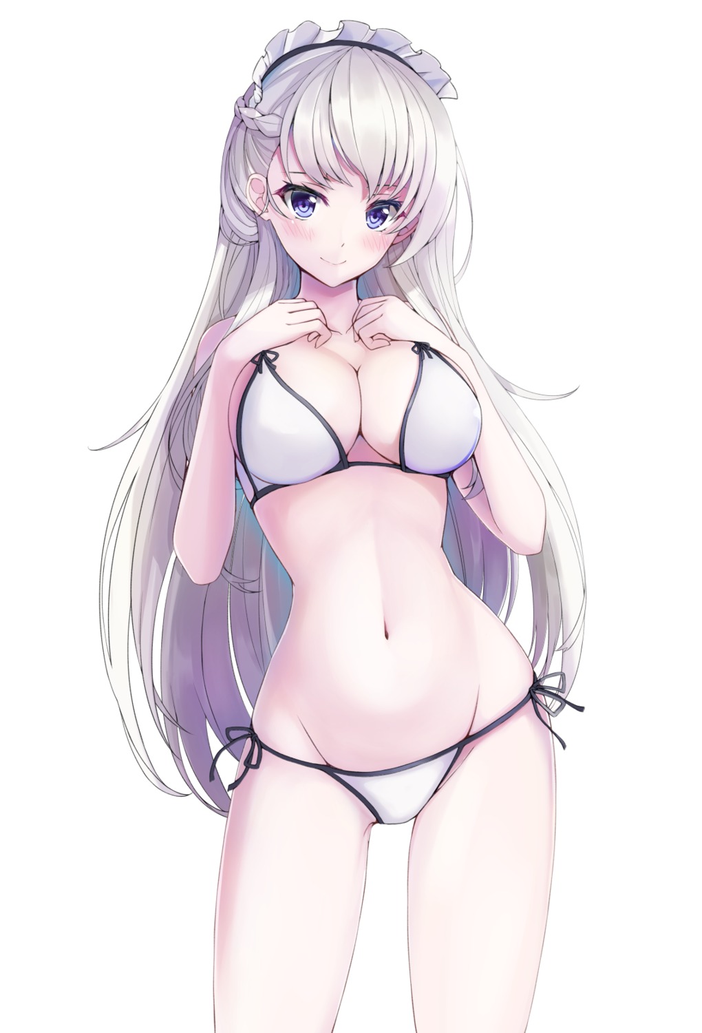 azur_lane belfast_(azur_lane) benedia bikini swimsuits