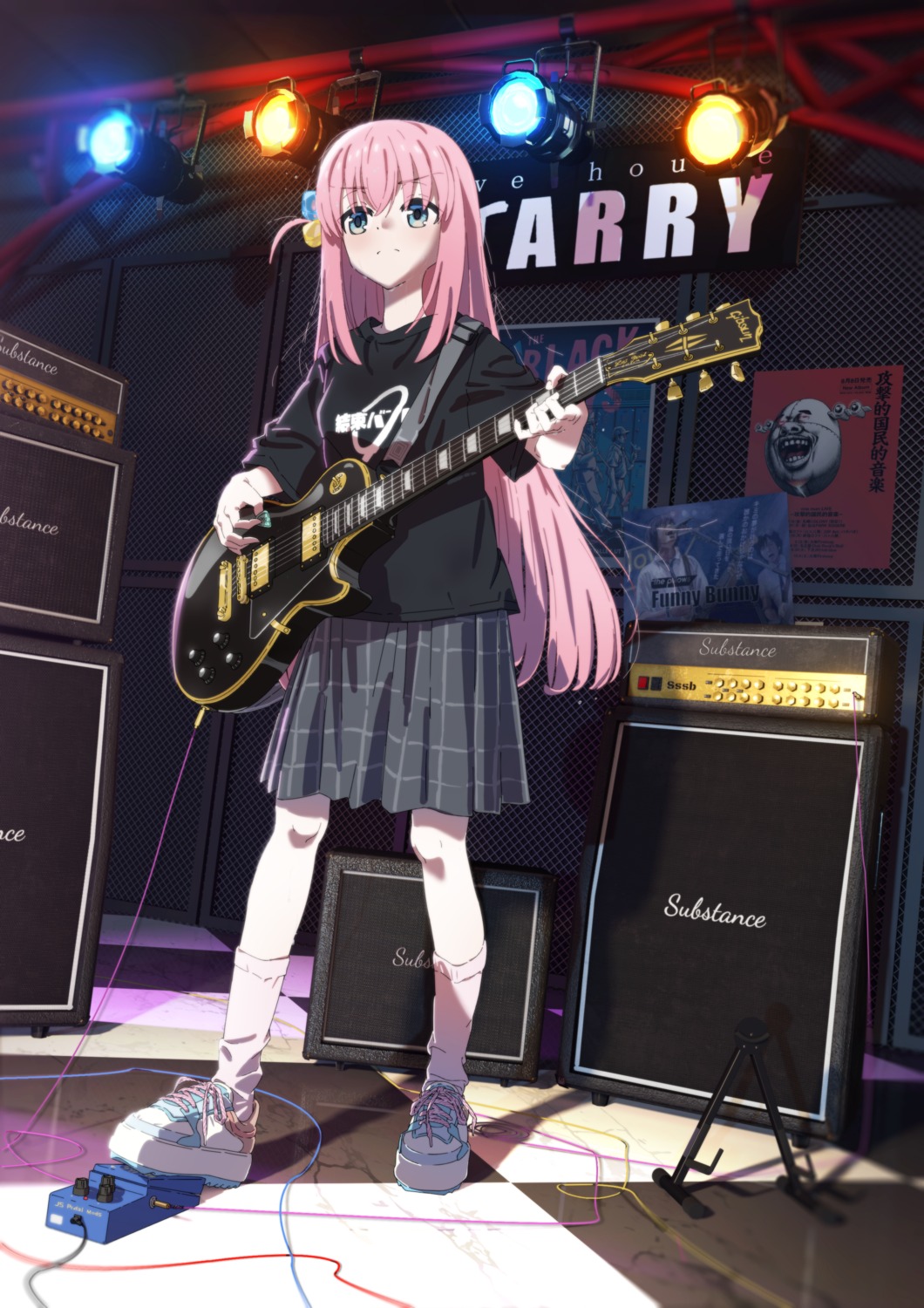 bocchi_the_rock! gotou_hitori guitar seifuku suiro uniform