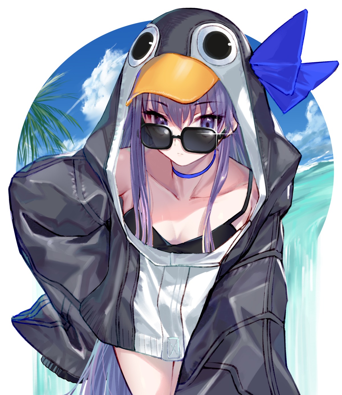 cleavage fate/grand_order megane meltlilith penguin takubon