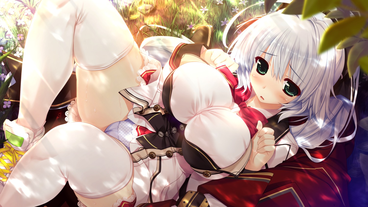 ayamori_leeruxu cameltoe clochette game_cg kokorone=pendulum! oshiki_hitoshi pantsu seifuku skirt_lift thighhighs