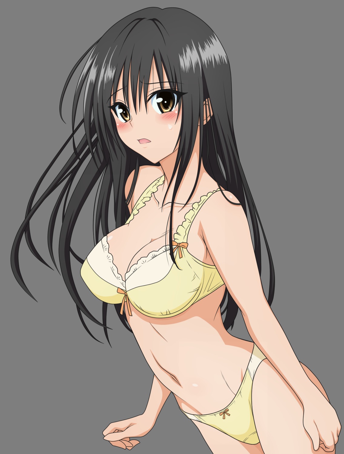 bra cleavage kotegawa_yui pantsu shige_(moe-ren.net) to_love_ru transparent_png vector_trace