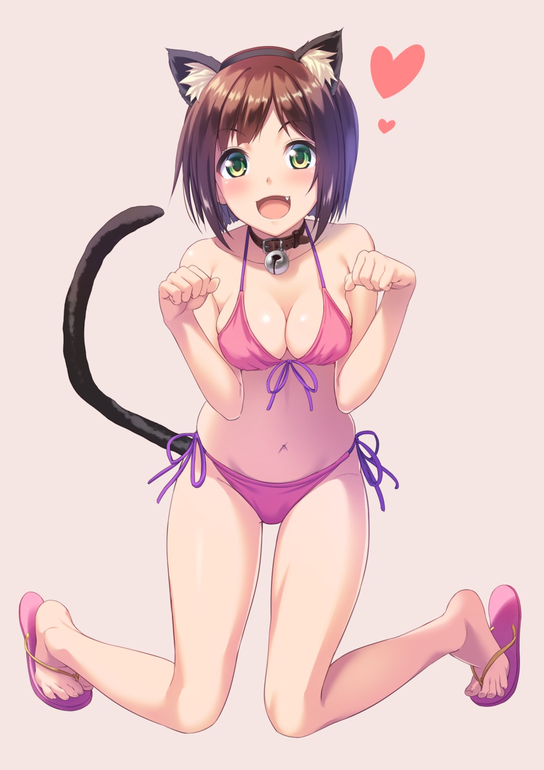 animal_ears bikini maekawa_miku nekomimi oozora_wakaba swimsuits the_idolm@ster the_idolm@ster_cinderella_girls