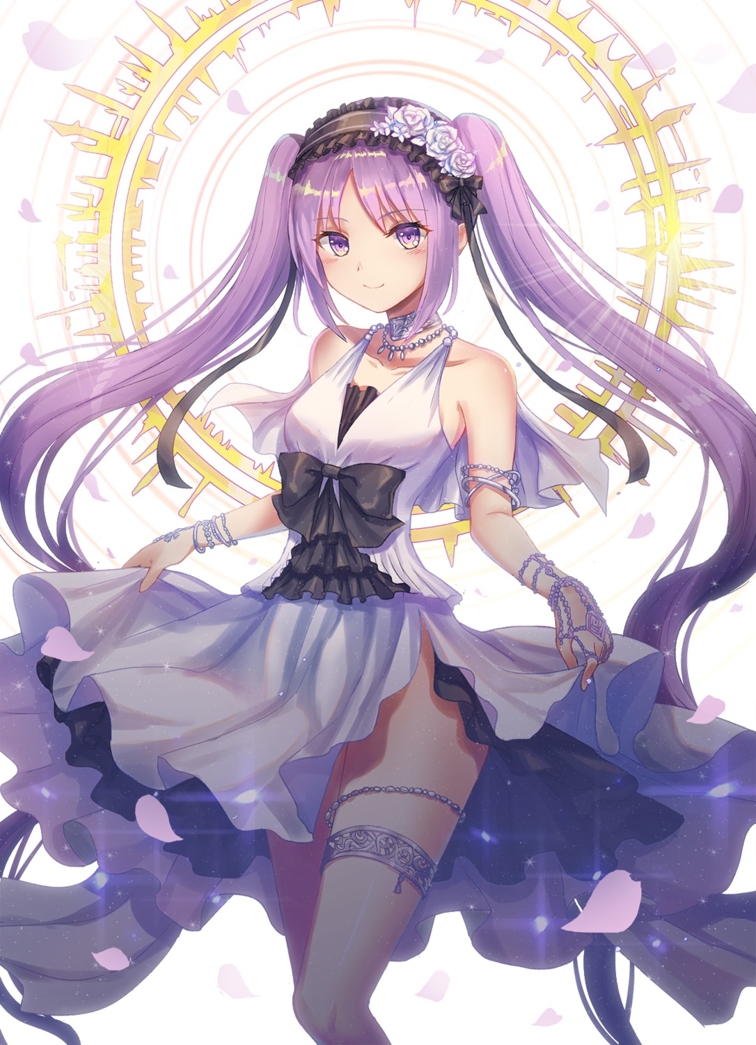 euryale fate/grand_order fate/stay_night garter seungju_lee skirt_lift