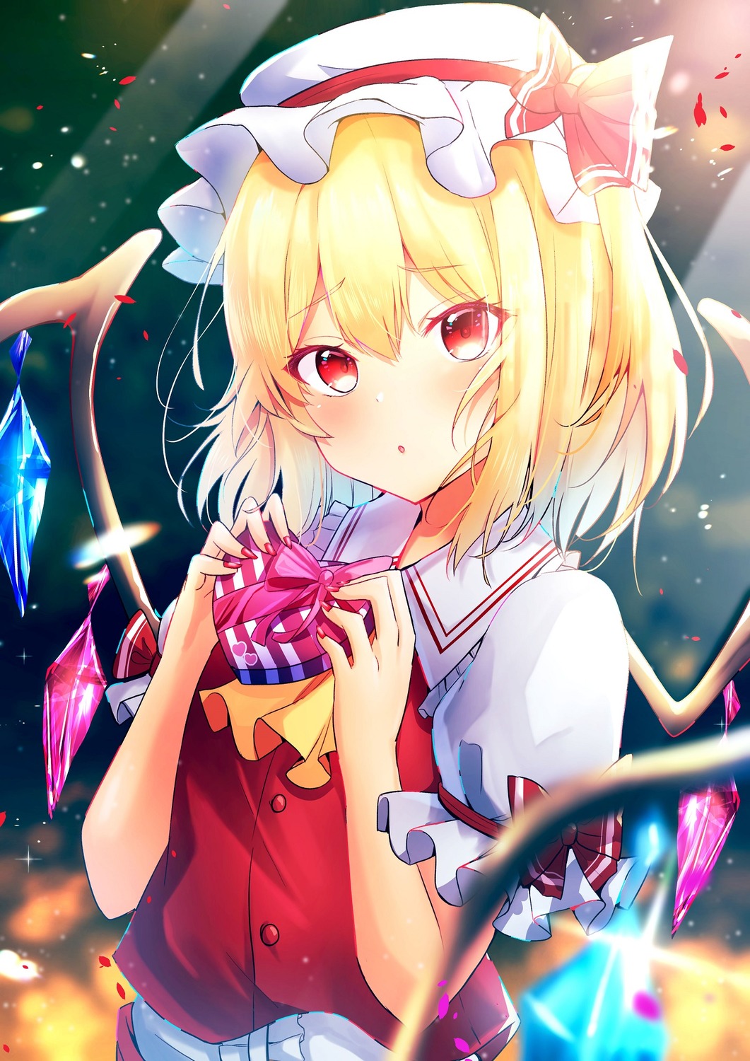 flandre_scarlet renka_(cloudsaikou) touhou wings