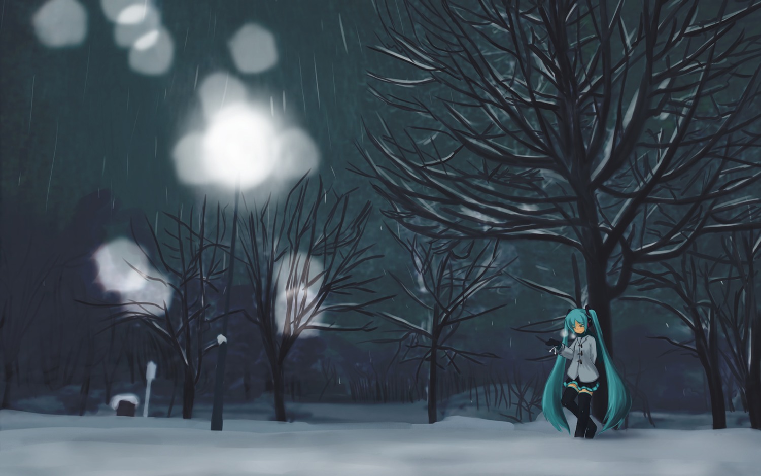 hatsune_miku landscape tagme thighhighs vocaloid wallpaper