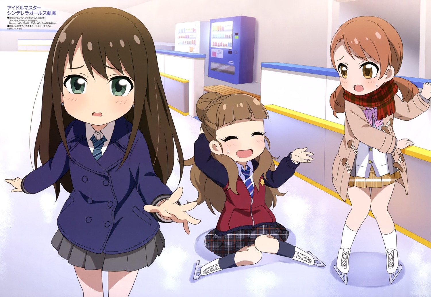 Yamada Eiko The Idolm Ster The Idolm Ster Cinderella Girls Houjou Karen Kamiya Nao Shibuya Rin Seifuku Yande Re