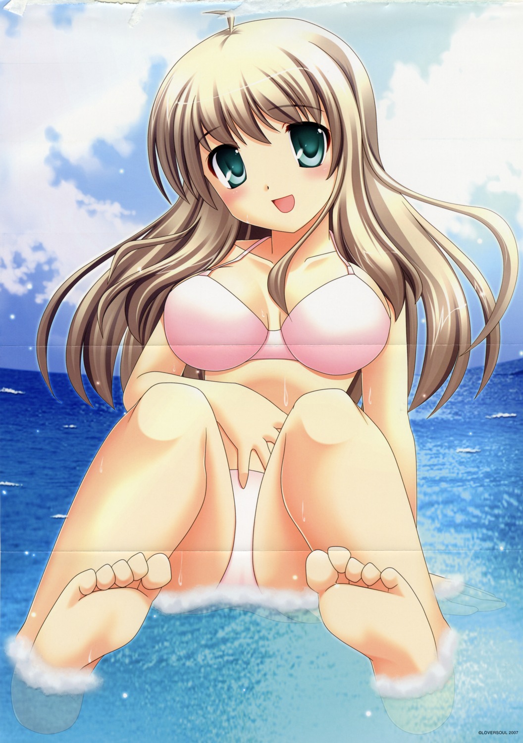 bikini cleavage crease feet inuzumi_masaki loversoul misaki_haruna step_x_steady swimsuits wet