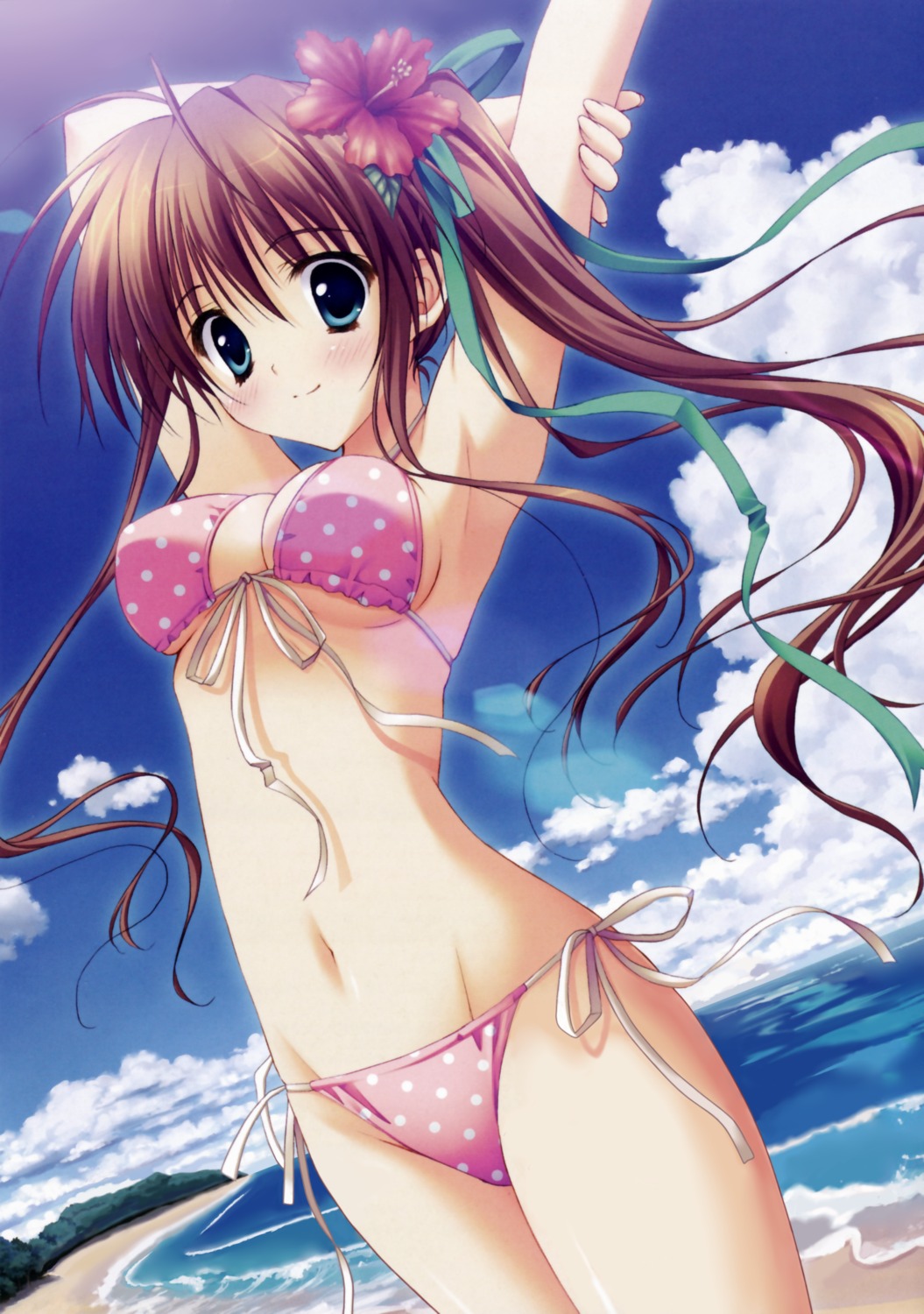 akane_iro_ni_somaru_saka bikini cleavage feng nagase_minato ryohka swimsuits