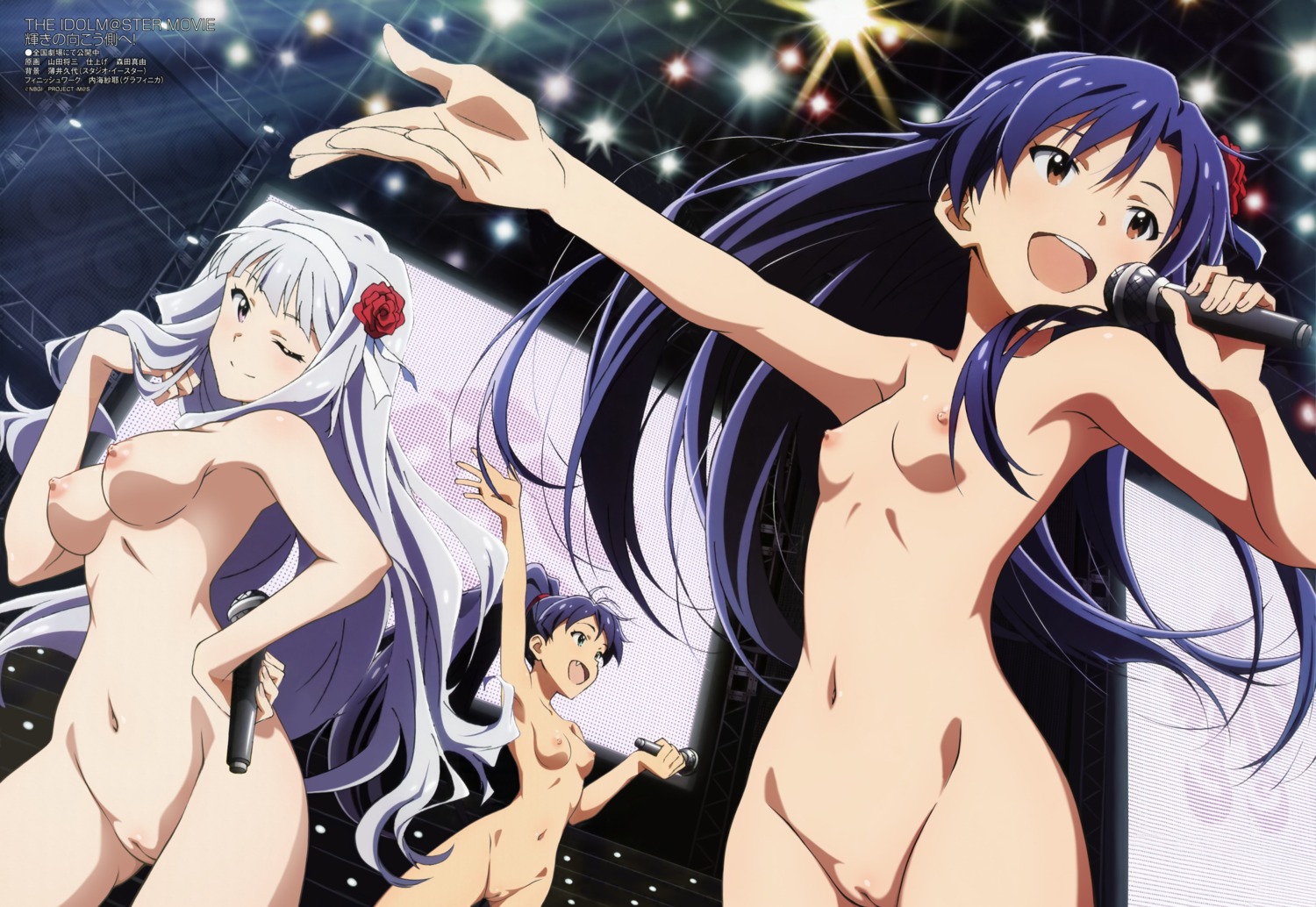 ganaha_hibiki kisaragi_chihaya naked nipples photoshop pussy shijou_takane the_idolm@ster uncensored yamada_shouzou