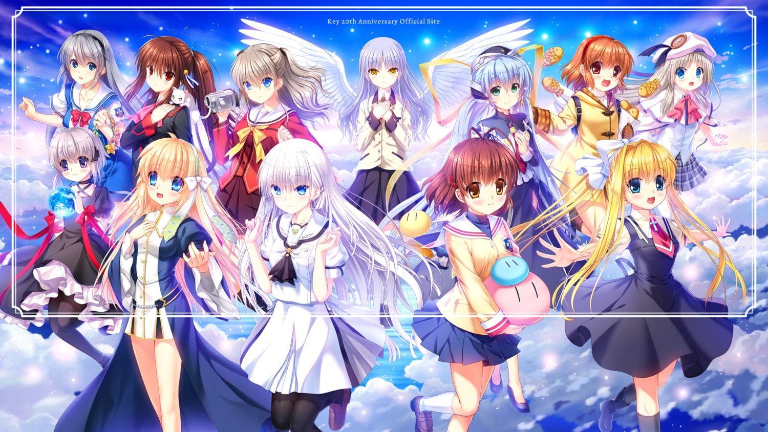 air angel_beats! charlotte clannad crossover dress furukawa_nagisa harmonia heels hoshino_yumemi kagari_(rewrite) kamio_misuzu kanon key kud_wafter little_busters! na-ga naruse_shiroha natsume_rin neko noumi_kudryavka nun pantyhose planetarian rewrite sakagami_tomoyo seifuku shiona_(harmonia) summer_pockets tachibana_kanade tomori_nao tomoyo_after_~it's_a_wonderful_life~ tsukimiya_ayu wallpaper wings