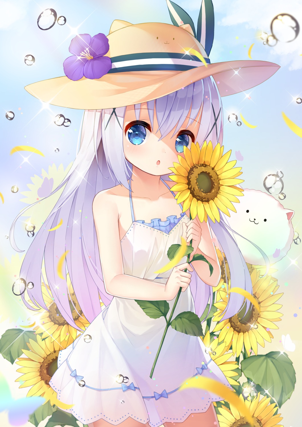 dress gochuumon_wa_usagi_desu_ka? kafuu_chino see_through summer_dress taku_michi