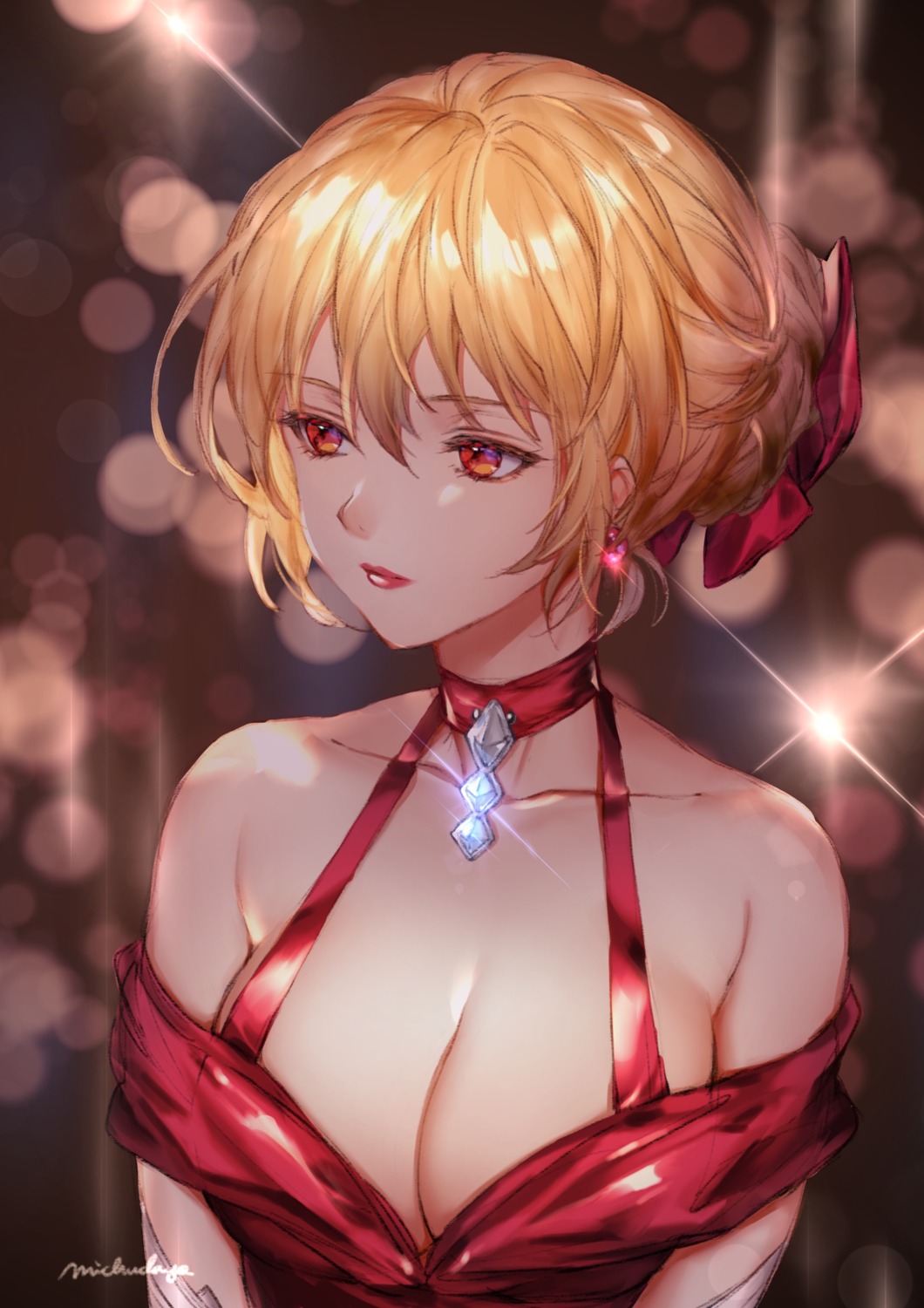 cleavage granblue_fantasy michudx no_bra vira_(granblue_fantasy)