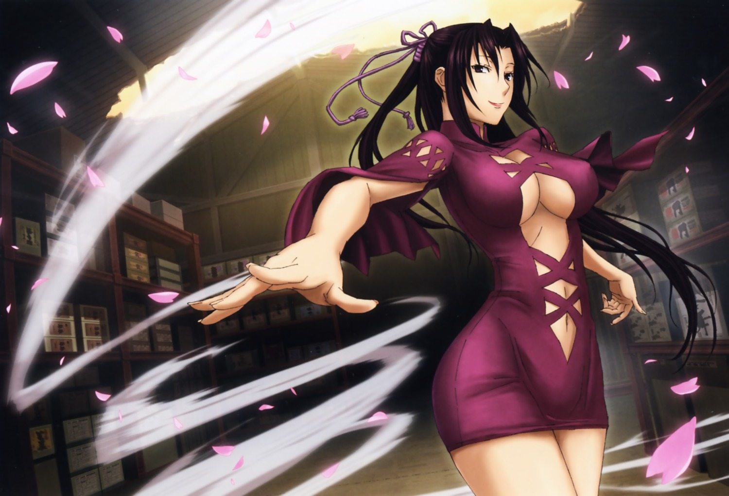 cleavage erect_nipples kazehana overfiltered sekirei