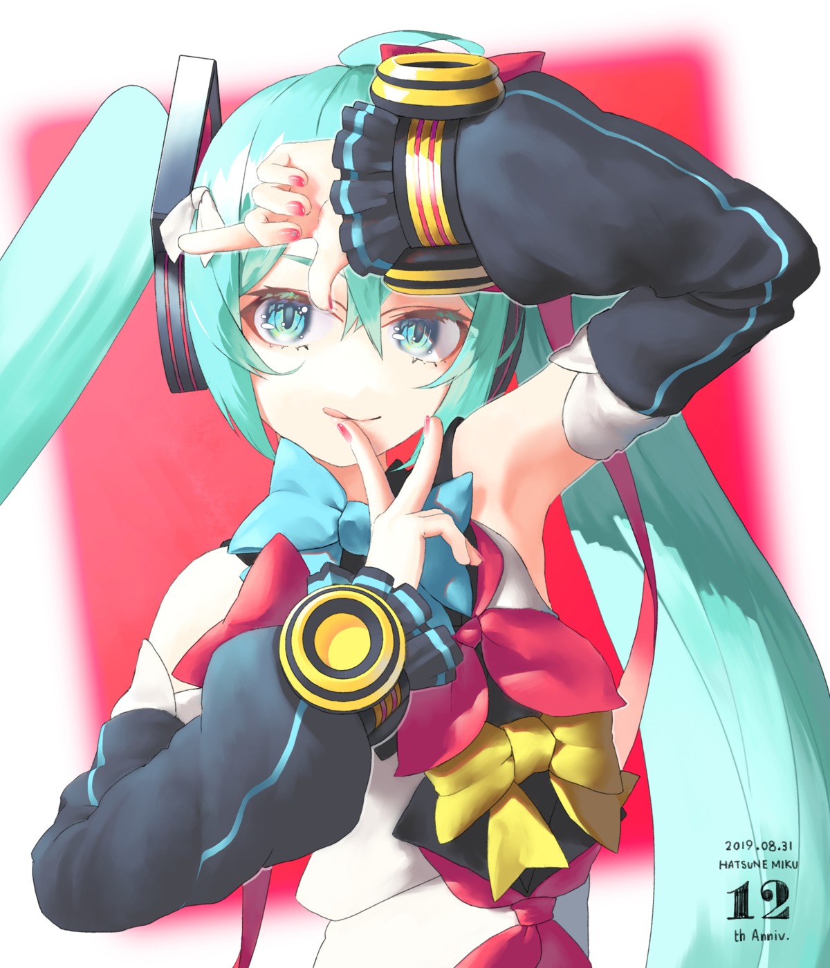 hatsune_miku headphones magical_mirai rsk_(tbhono) vocaloid