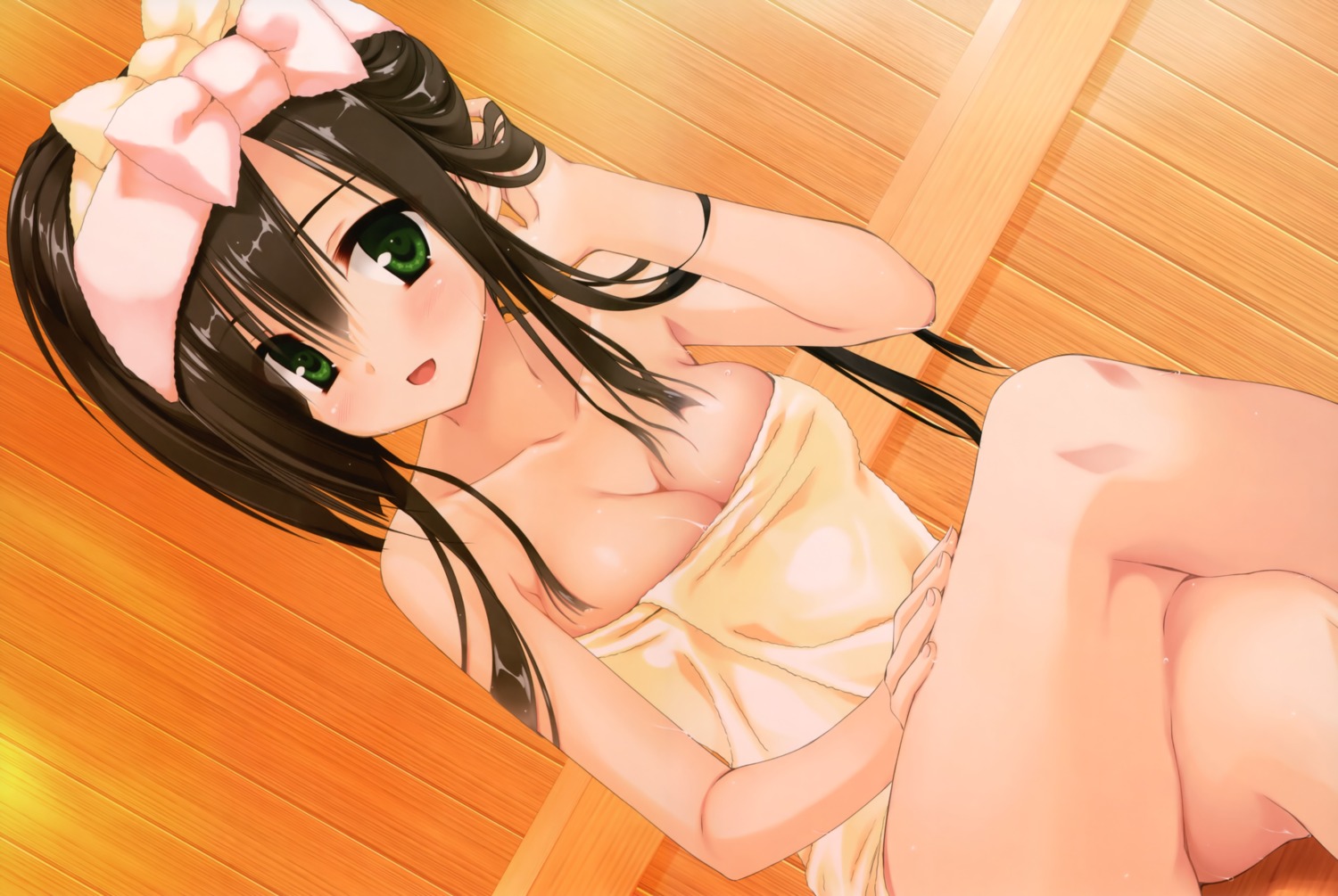 cleavage kobuichi kore_wa_zombie_desu_ka seraphim towel