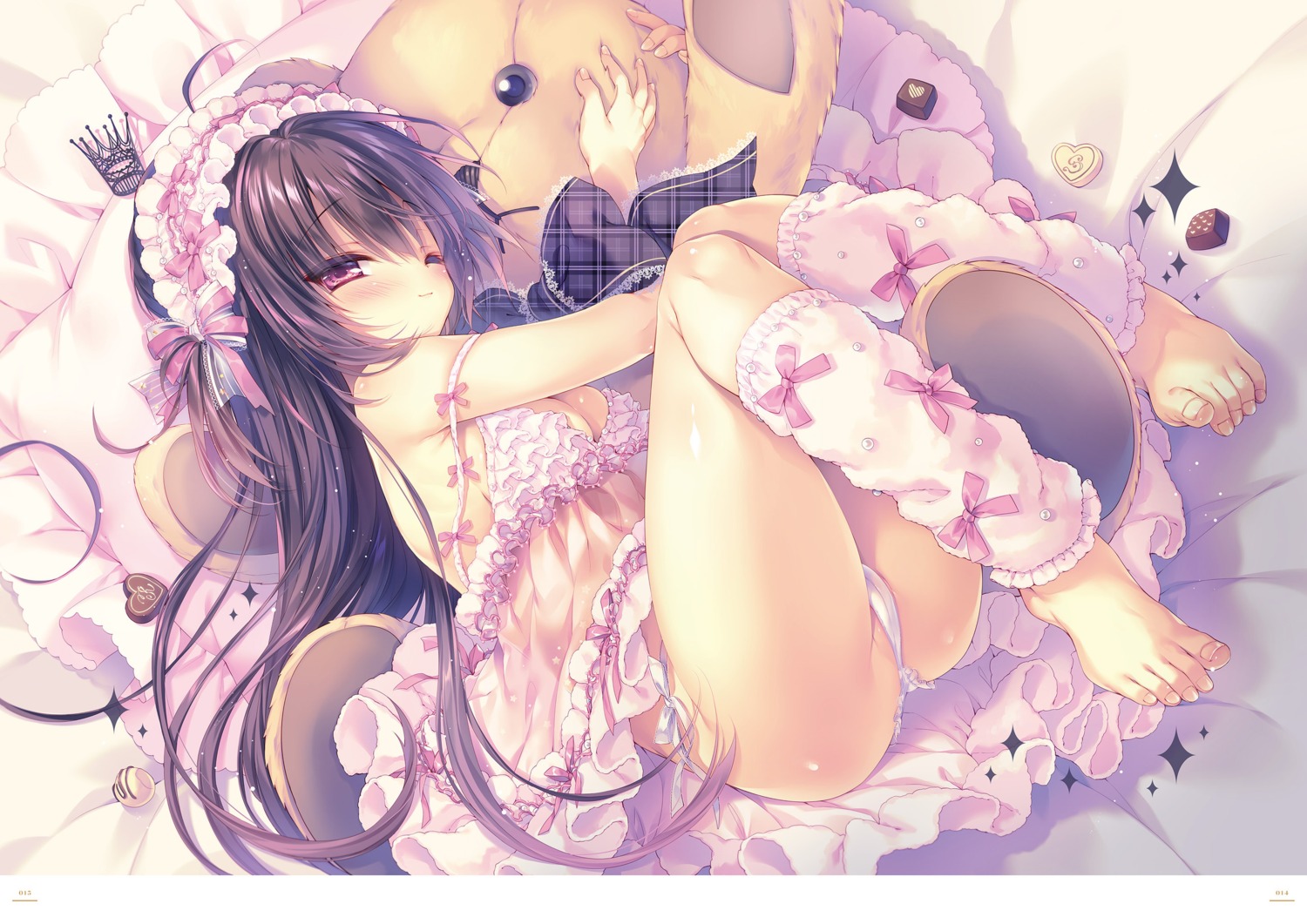 cameltoe chloe_(rubi-sama) dreaming_quintet feet lingerie pantsu rubi-sama see_through string_panties