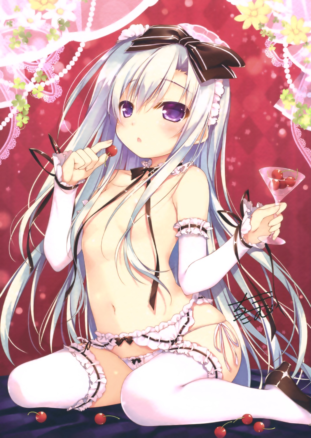 areola autographed chikotam garter_belt heels loli pantsu stockings string_panties thighhighs topless