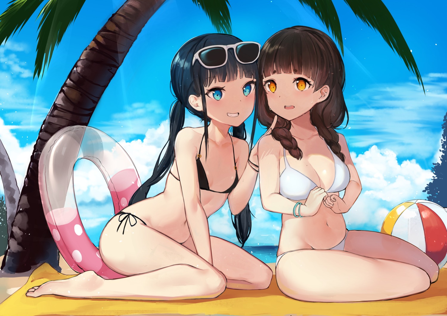 bada_(jksh5056) bikini cleavage megane swimsuits