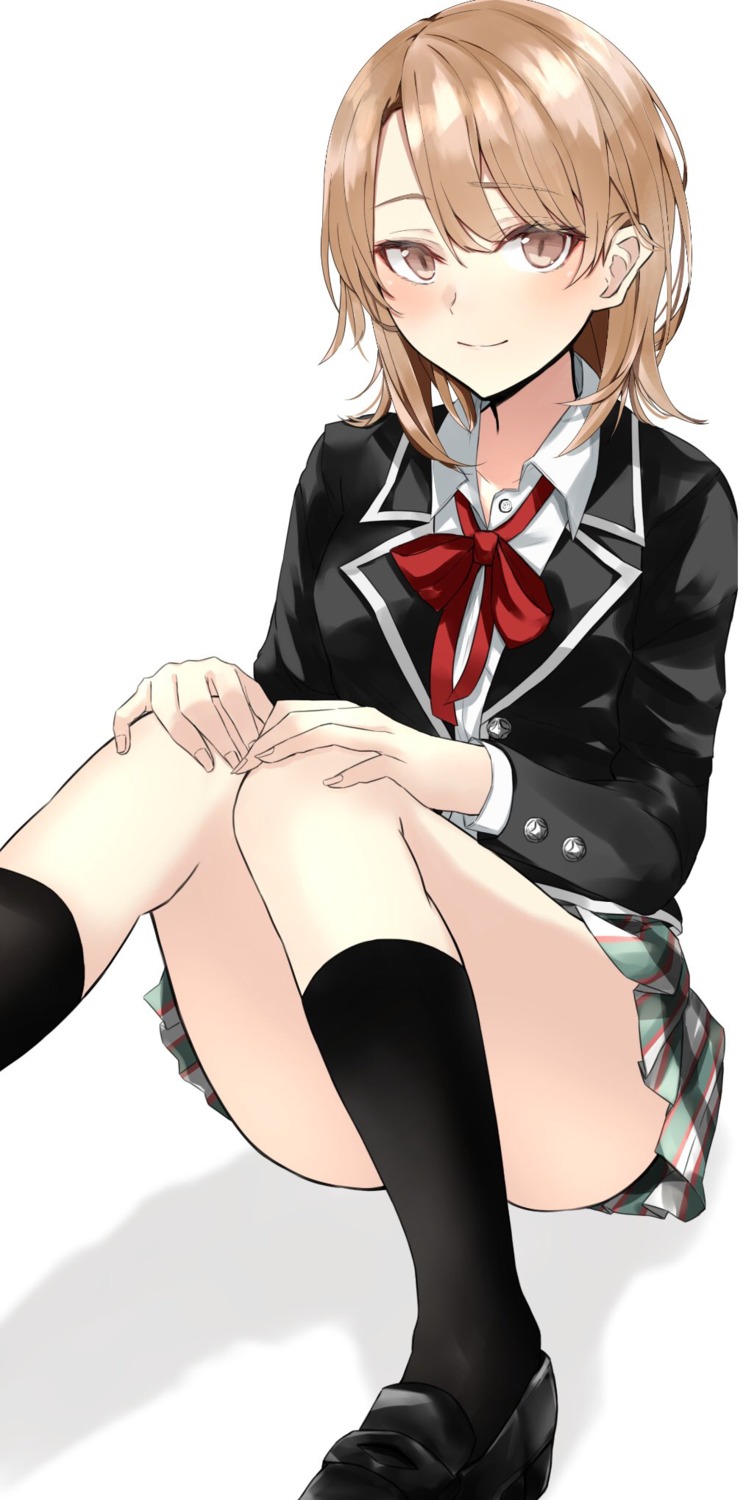 isshiki_iroha ka1se1 seifuku skirt_lift yahari_ore_no_seishun_lovecome_wa_machigatteiru.