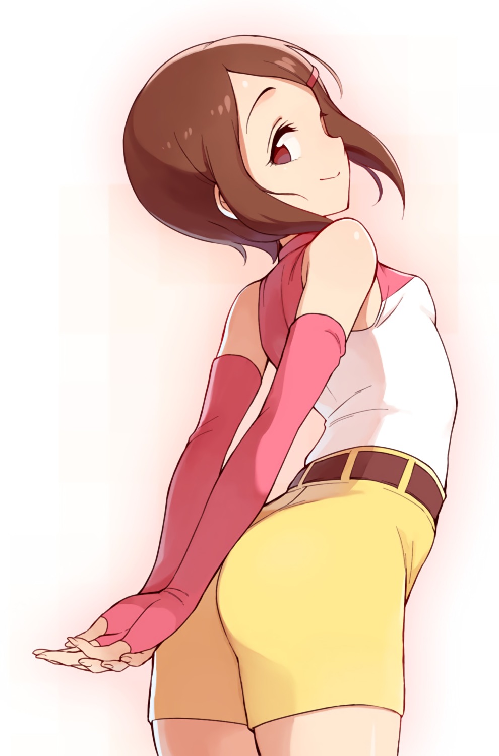 ass bike_shorts digimon toku_(ke7416613) yagami_hikari