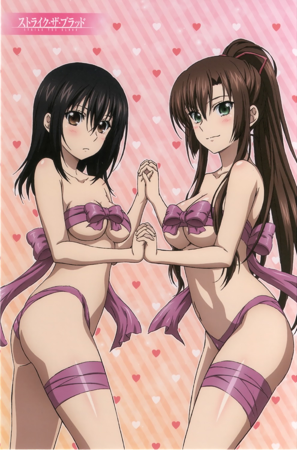 ass himeragi_yukina kirasaka_sayaka naked_ribbon strike_the_blood tagme