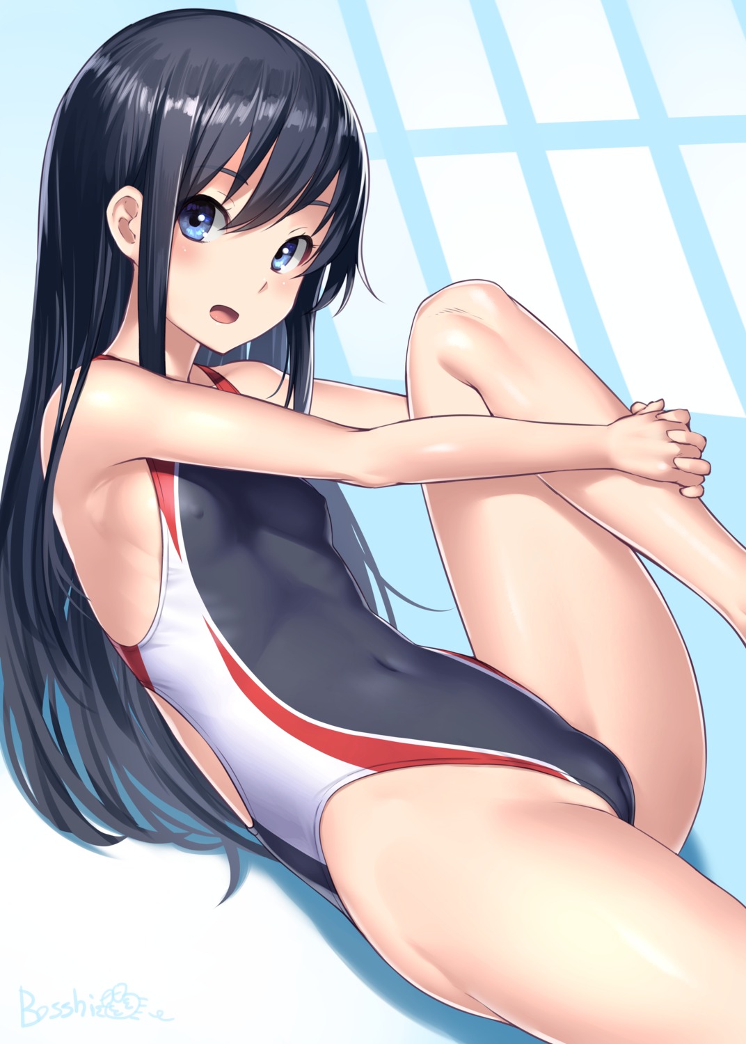 asashio_(kancolle) bosshi cameltoe erect_nipples kantai_collection loli swimsuits