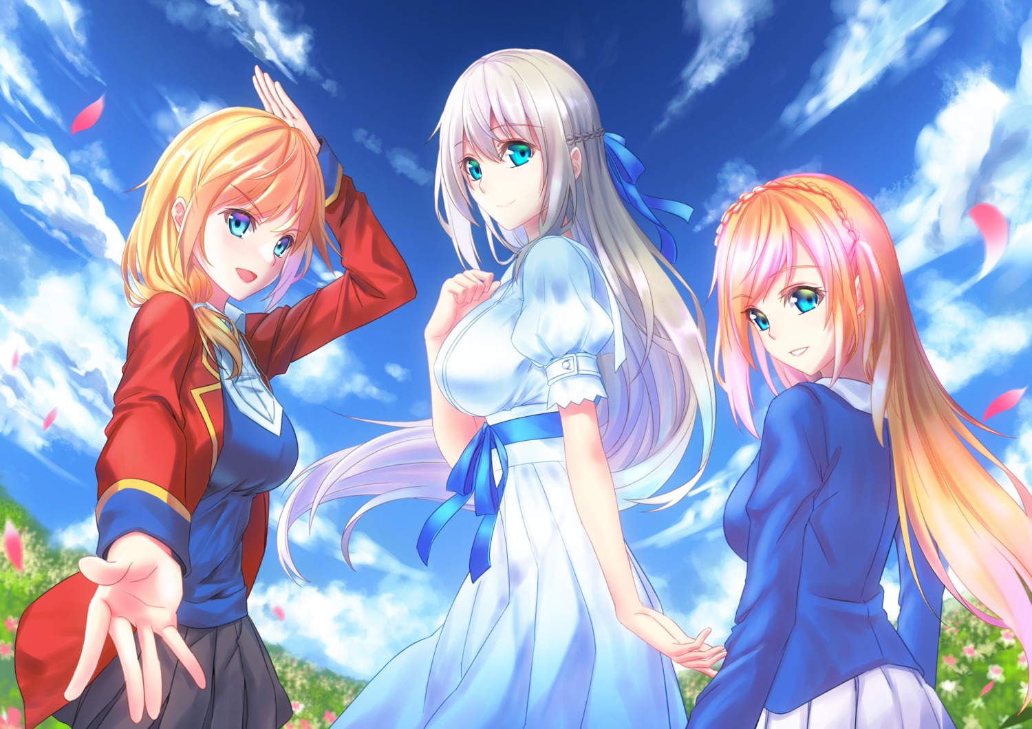 5plus dress lexington_(zhanjianshaonv) richelieu_(zhanjianshaonv) rodney_(zhanjianshaonv) seifuku zhanjianshaonv