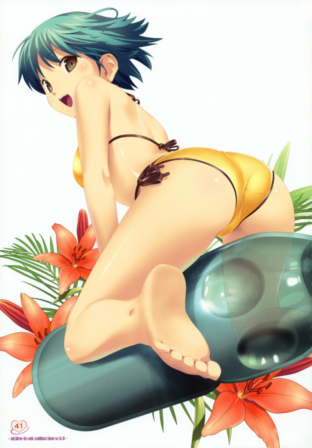 ass bikini feet koutaro nijiiro_zakura swimsuits