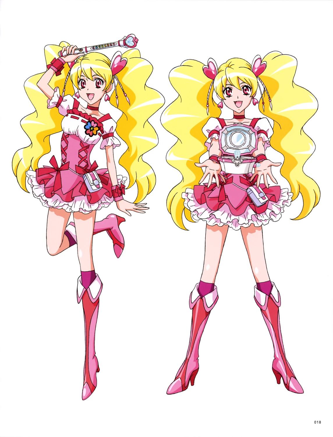 dress fresh_pretty_cure! heels momozono_love pretty_cure weapon