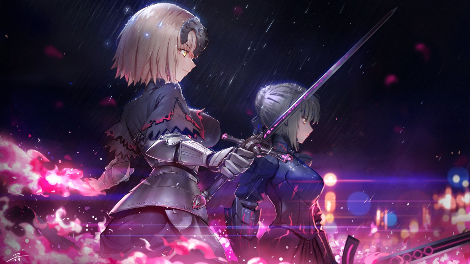 armor duan_henglong fate/grand_order jeanne_d'arc jeanne_d'arc_(alter)_(fate) saber saber_alter sword