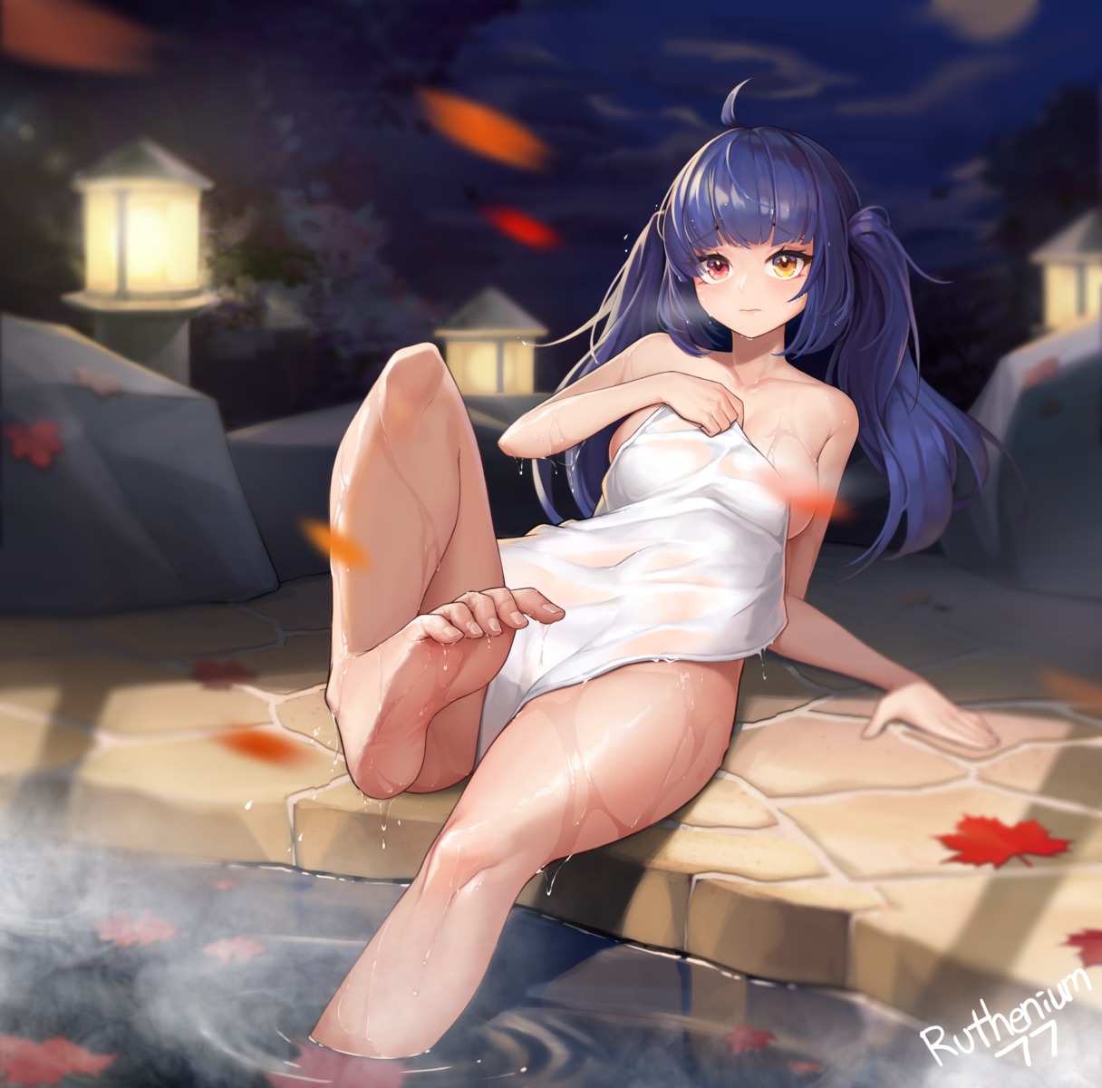 censored feet naked onsen sbbs towel wet