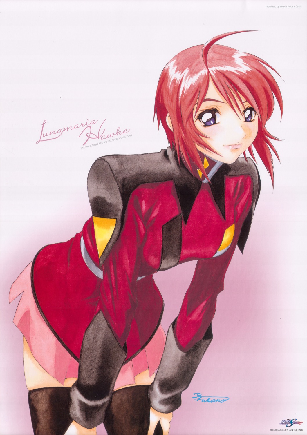 fukano_youichi gundam gundam_seed gundam_seed_destiny lunamaria_hawke thighhighs uniform