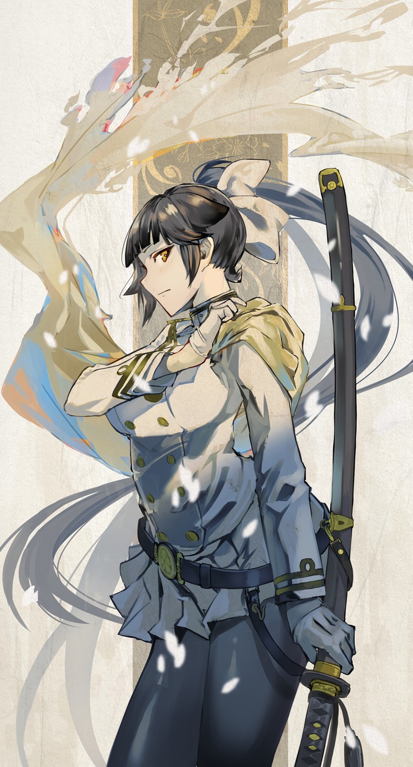 azur_lane fujita_(condor) pantyhose sword takao_(azur_lane) uniform