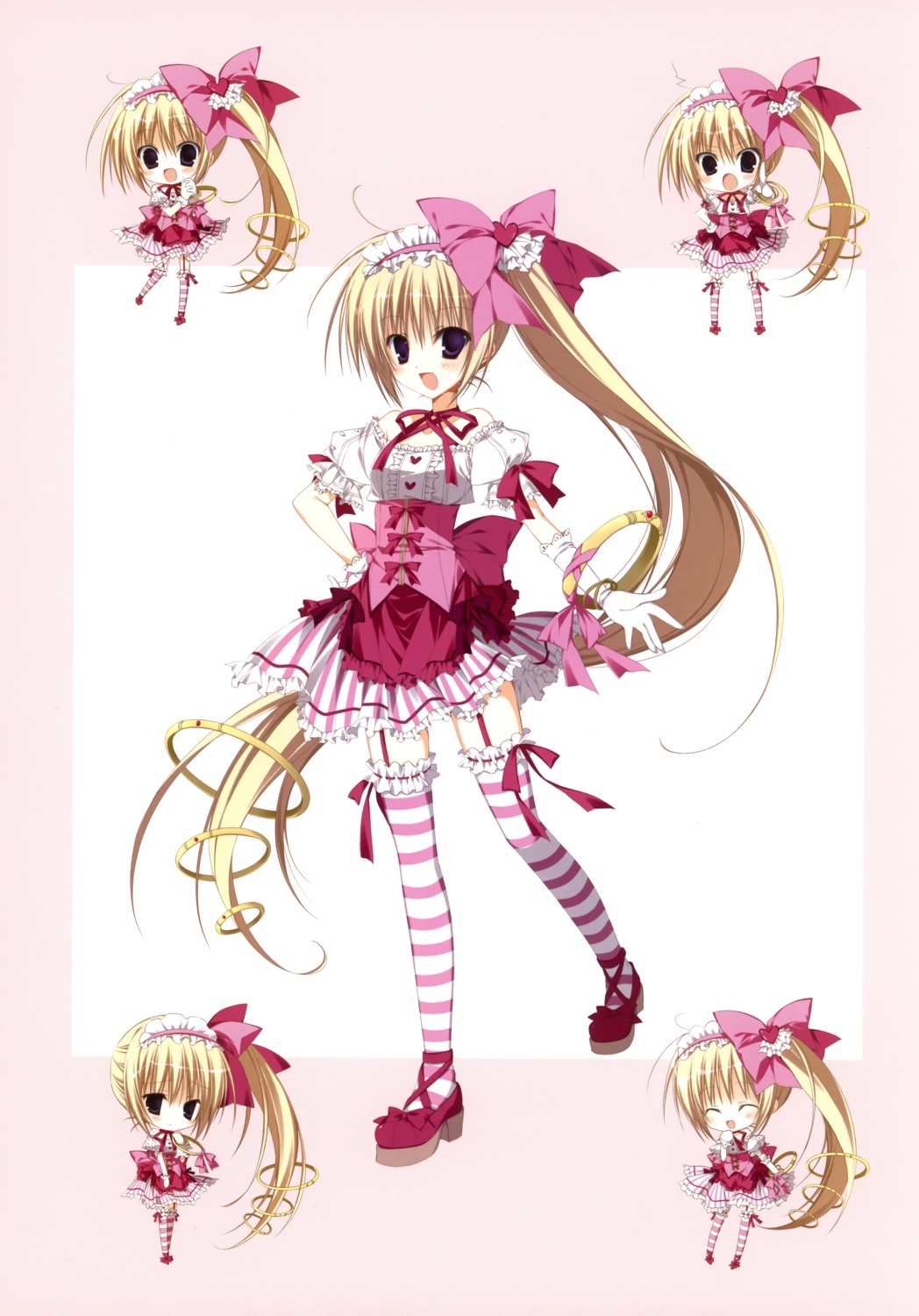 chibi inugami_kira lolita_fashion stockings thighhighs