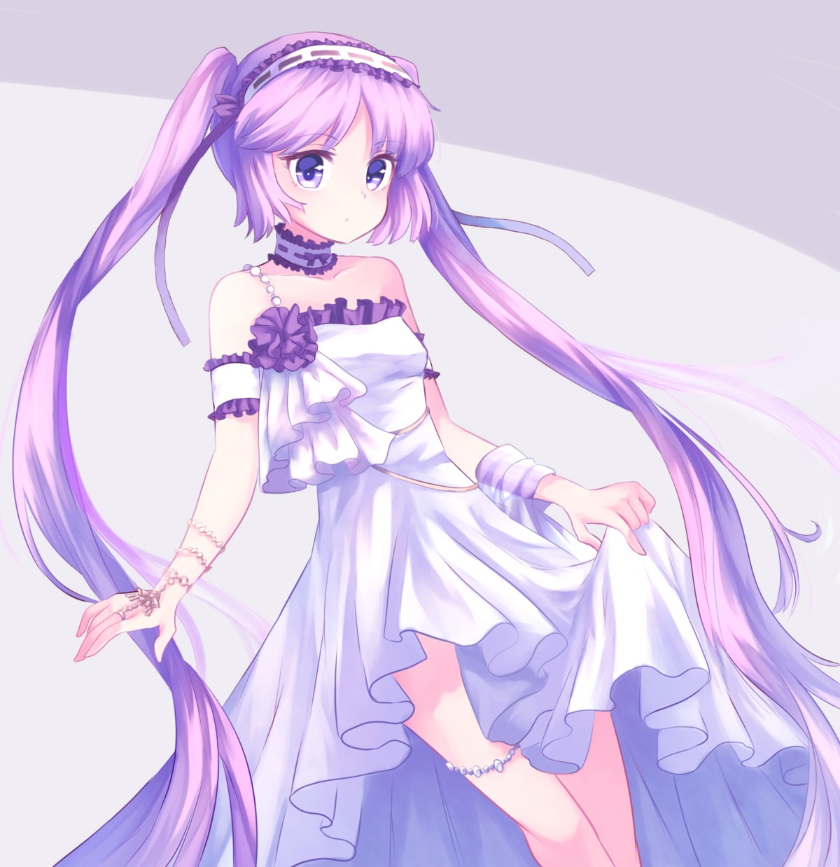 dress euryale fate/grand_order skirt_lift yanaki_(yngaailg)