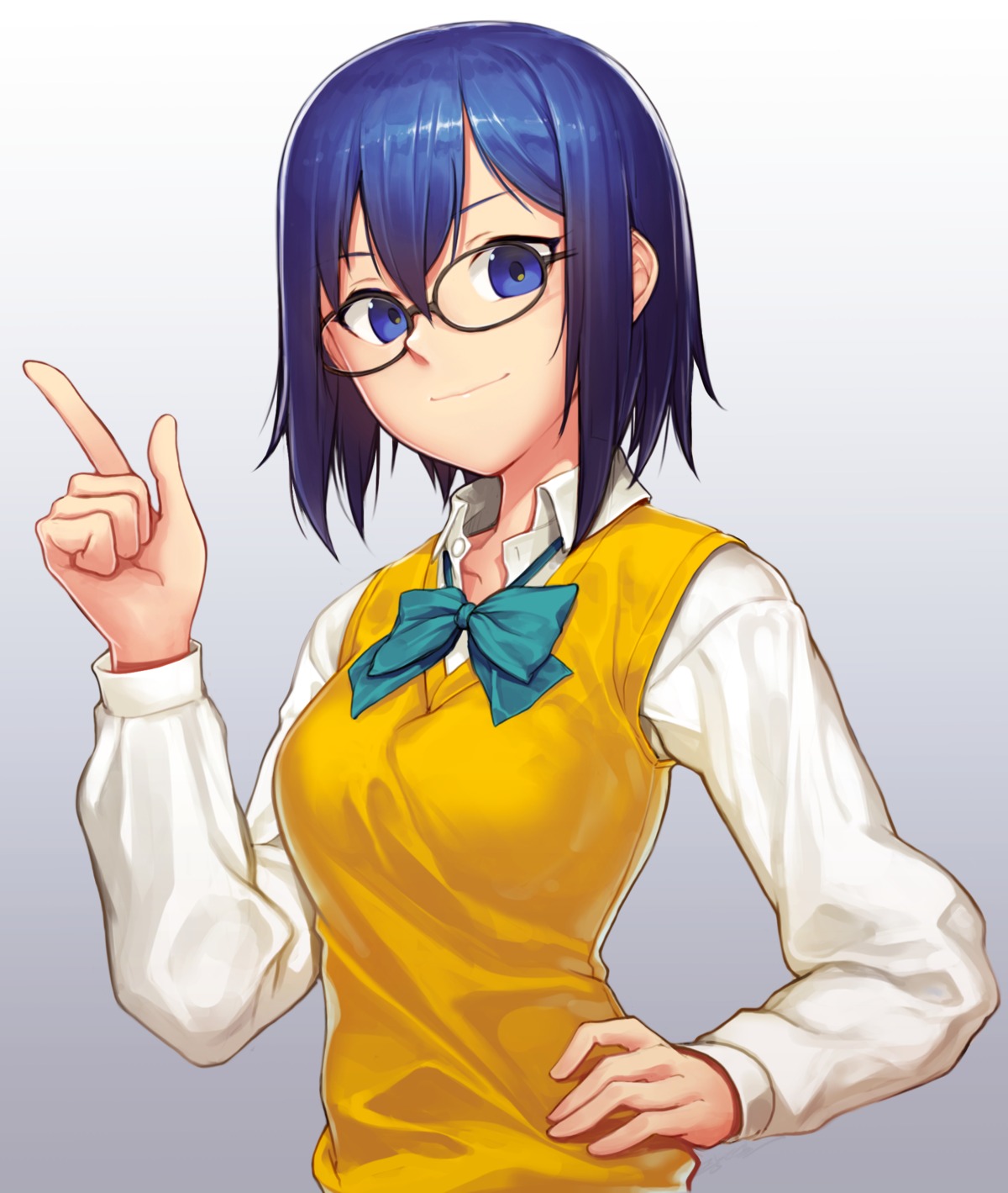 ciel megane melty_blood randle seifuku sweater tsukihime