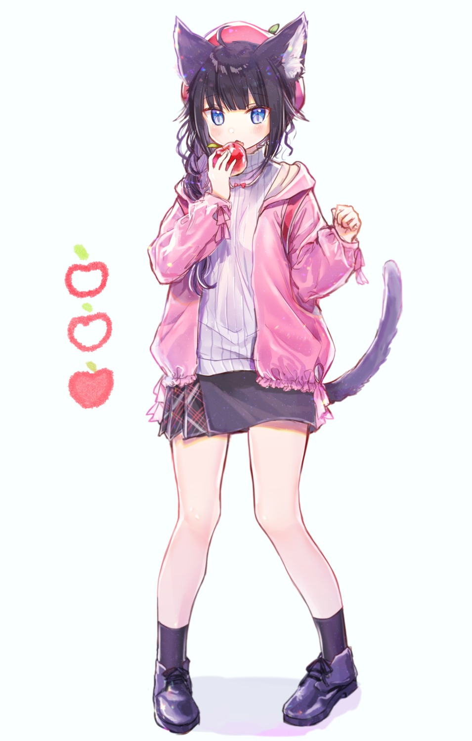 animal_ears nekomimi rukako sweater tail