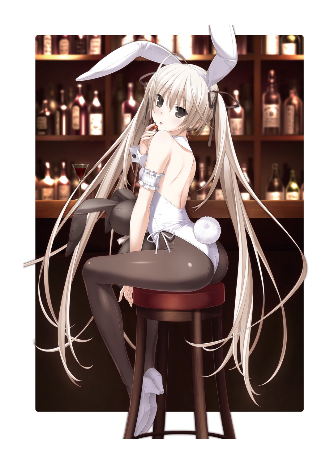 animal_ears bunny_girl hashimoto_takashi kasugano_sora pantyhose sphere yosuga_no_sora