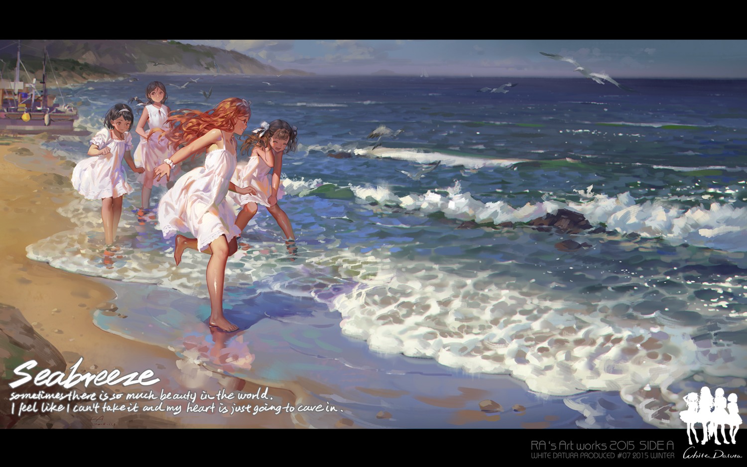 alphonse dress landscape see_through summer_dress wallpaper wet wet_clothes