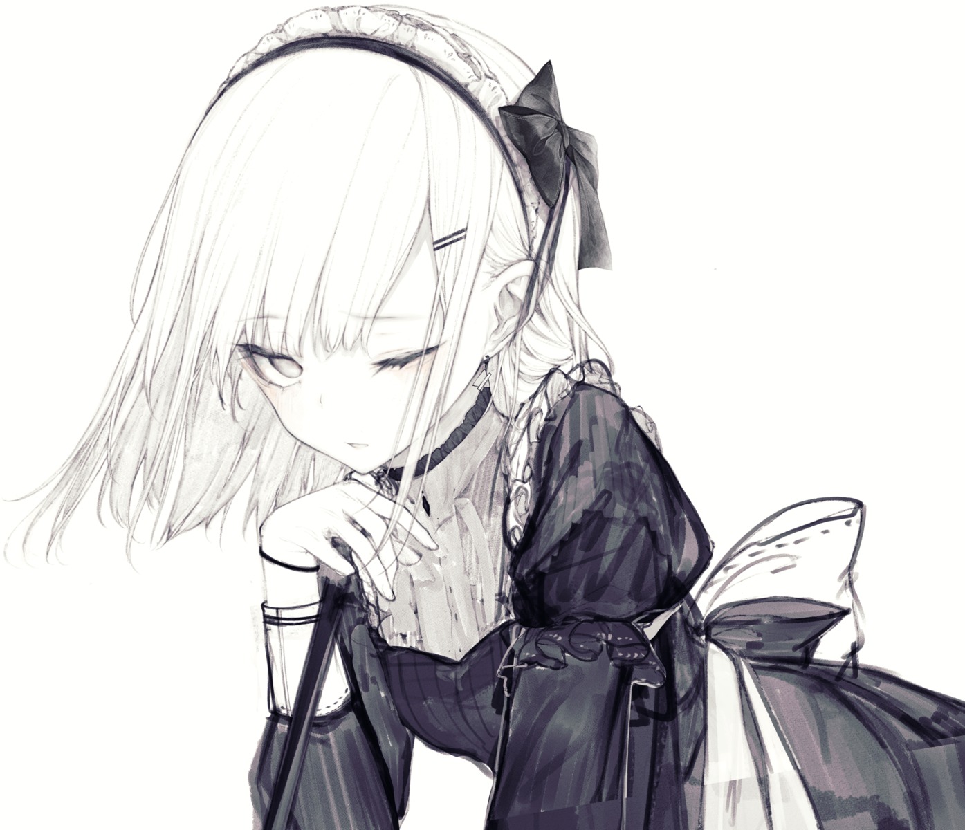 hito_komoru maid sketch