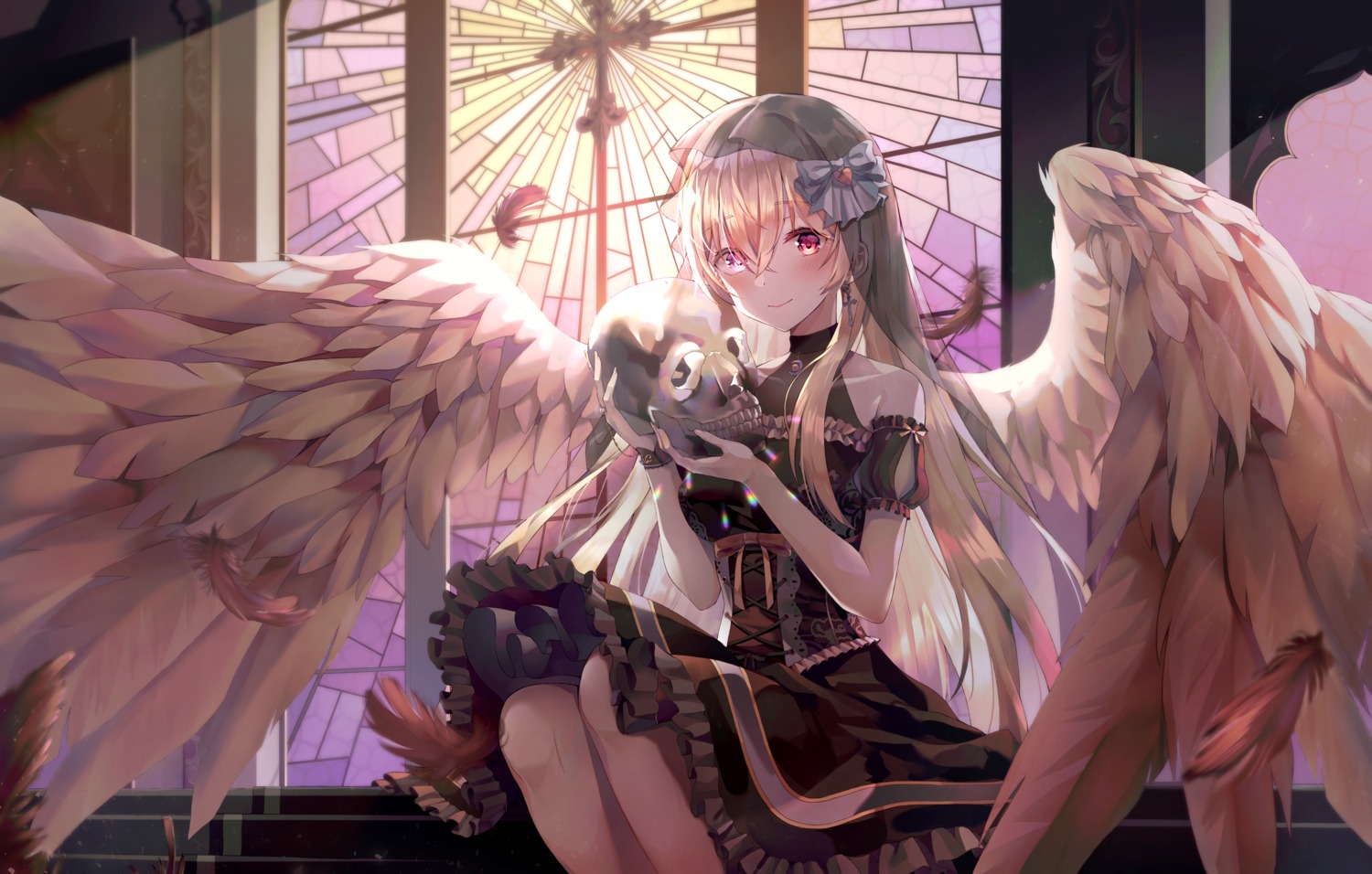 dress gothic_lolita han_seol lolita_fashion wings