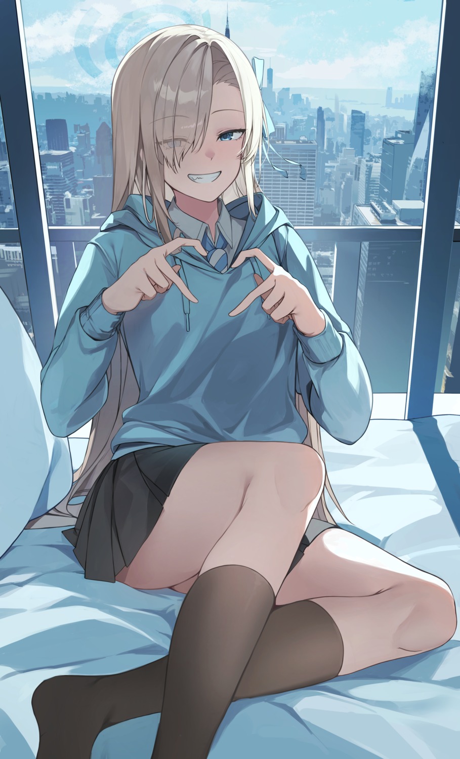 blue_archive halo ichinose_asuna seifuku sweater tagme