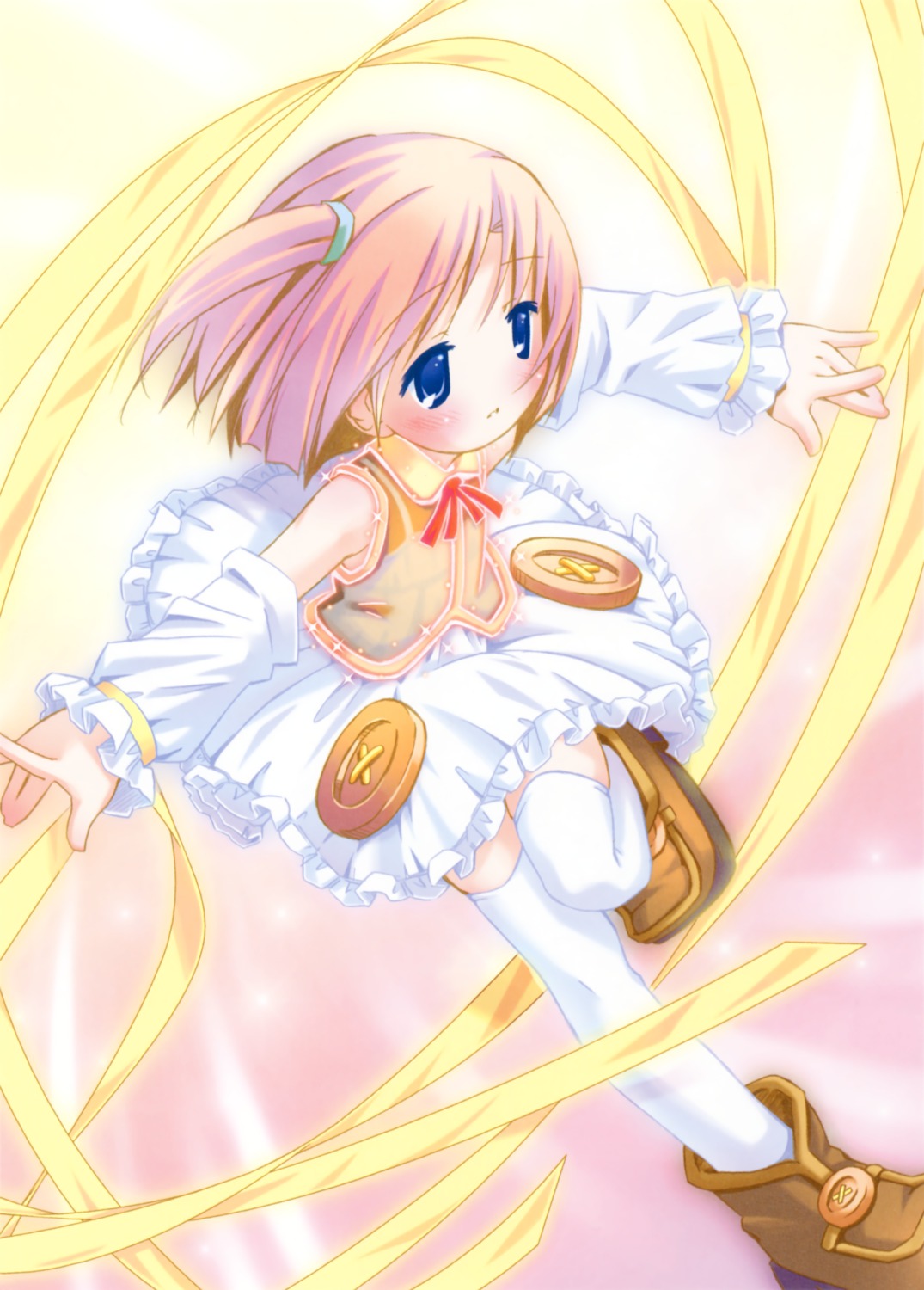 dress moetan nijihara_ink pop see_through summer_dress thighhighs