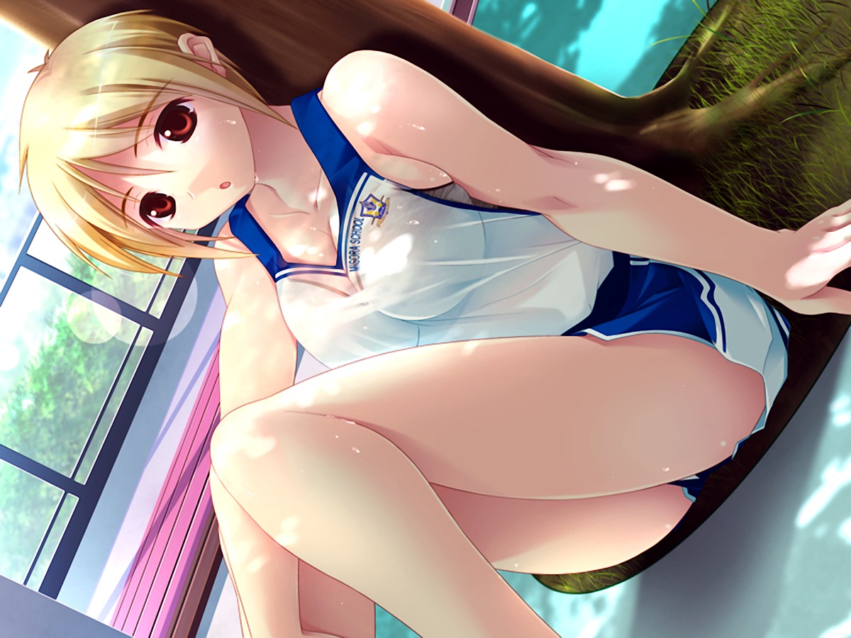 cleavage futa_ane gym_uniform shinonome_kazuhiko