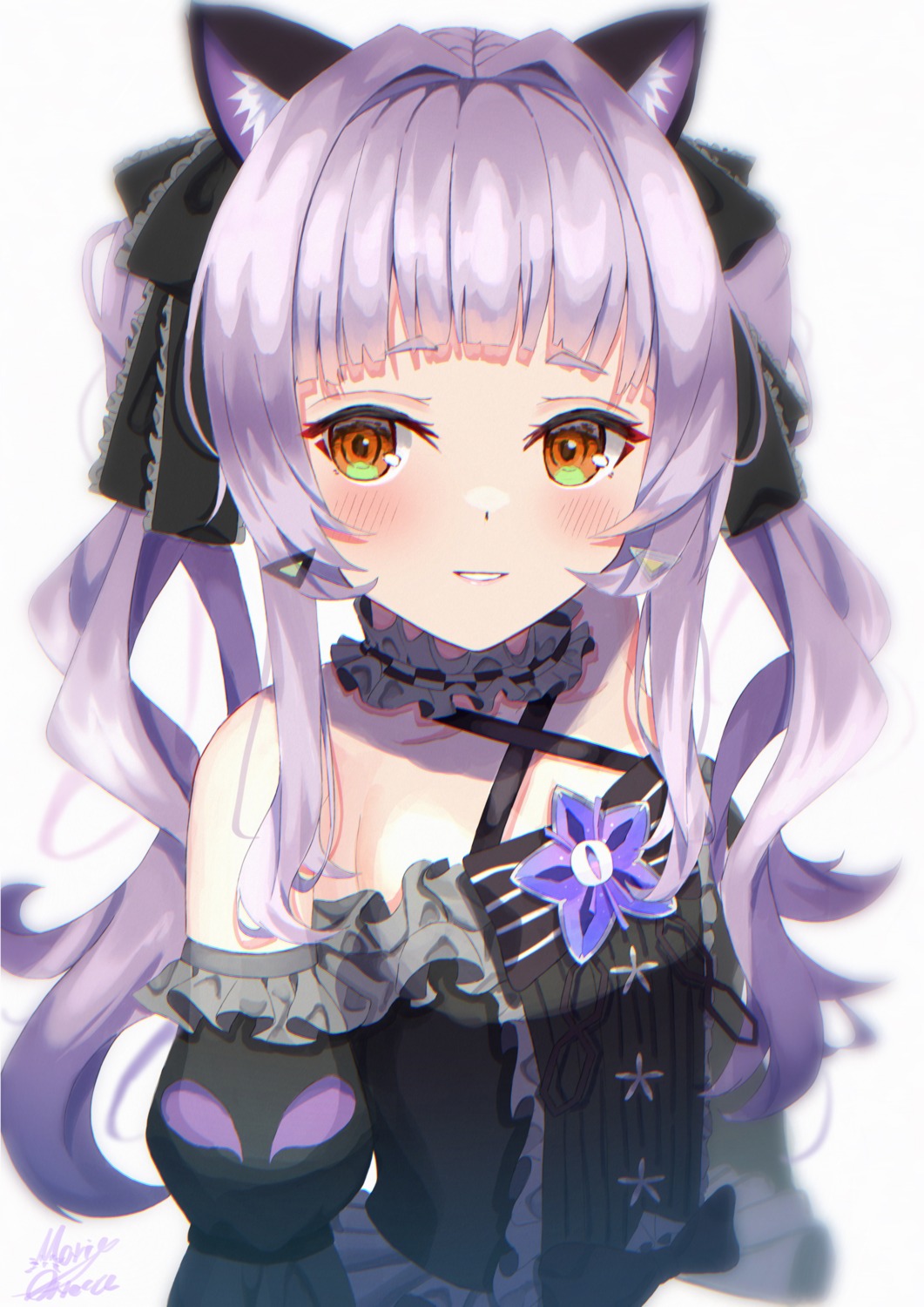 animal_ears hololive lolita_fashion maria_onnette murasaki_shion nekomimi