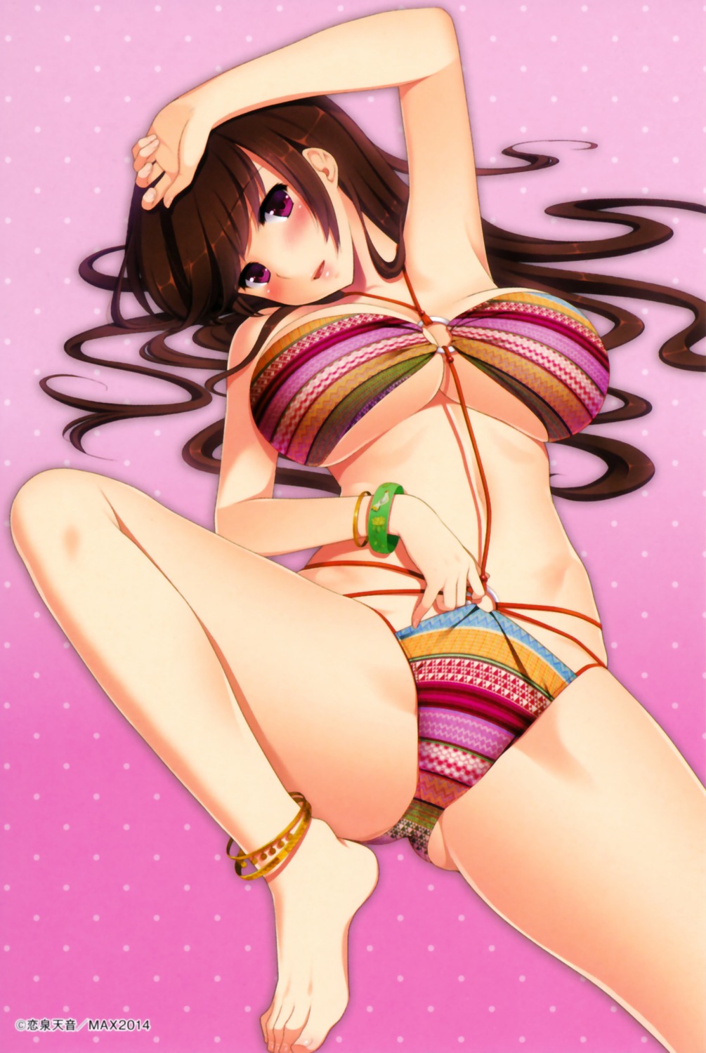 bikini cleavage koizumi_amane swimsuits underboob