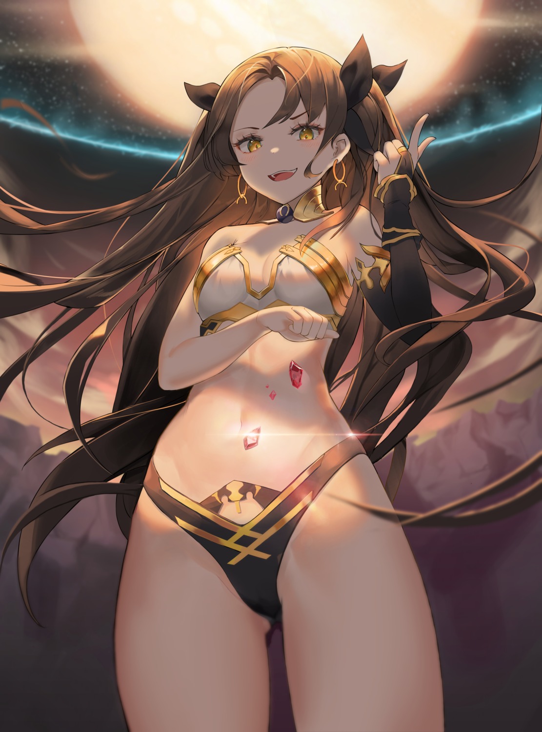 bikini_armor cameltoe chrysa_(_sa0ru) cleavage fate/grand_order ishtar_(fate/grand_order)